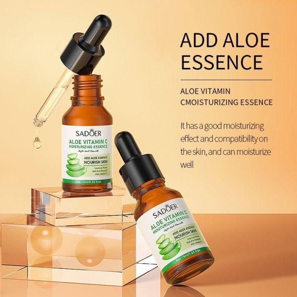 SADOER Moisturizing serum with ALOE VERA for dry and sensitive skin, 15ml